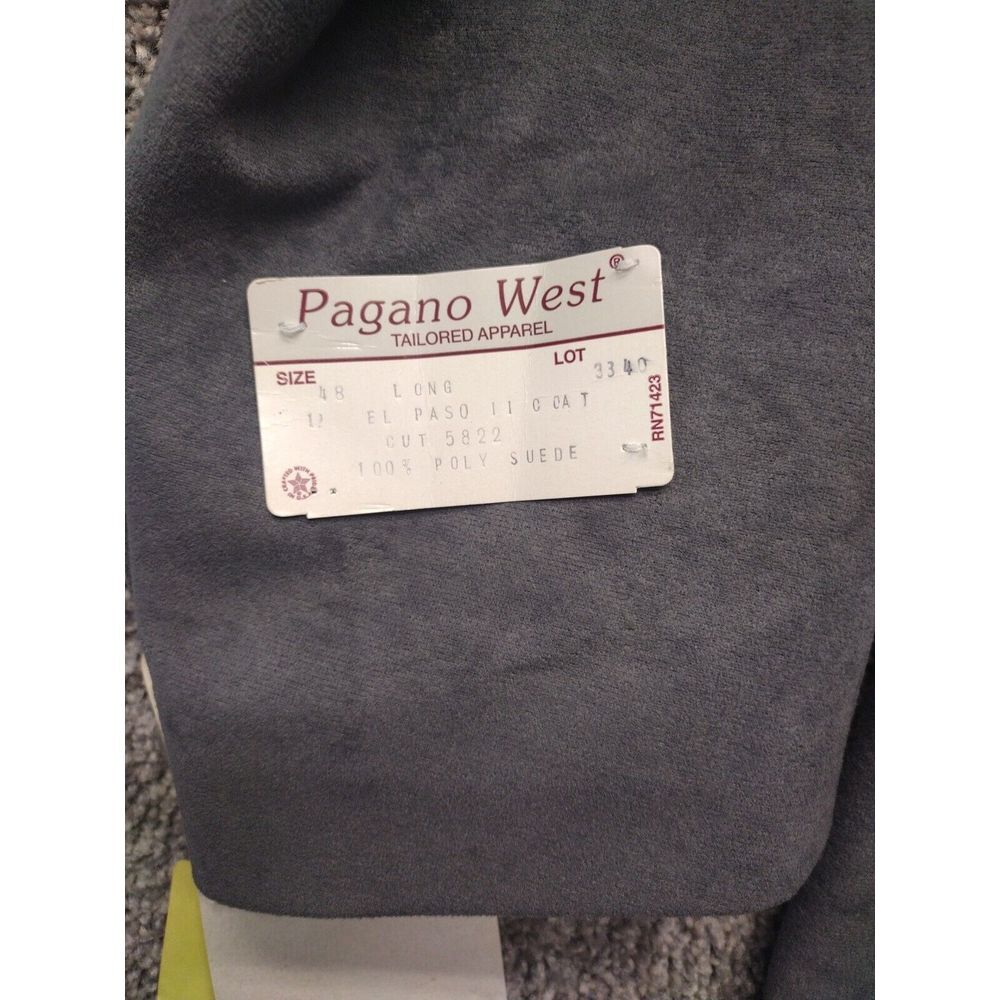 NWT Pagano West Vintage USA Gray Rockabilly Blazer western sport coat 48L NOS - Picture 14 of 16